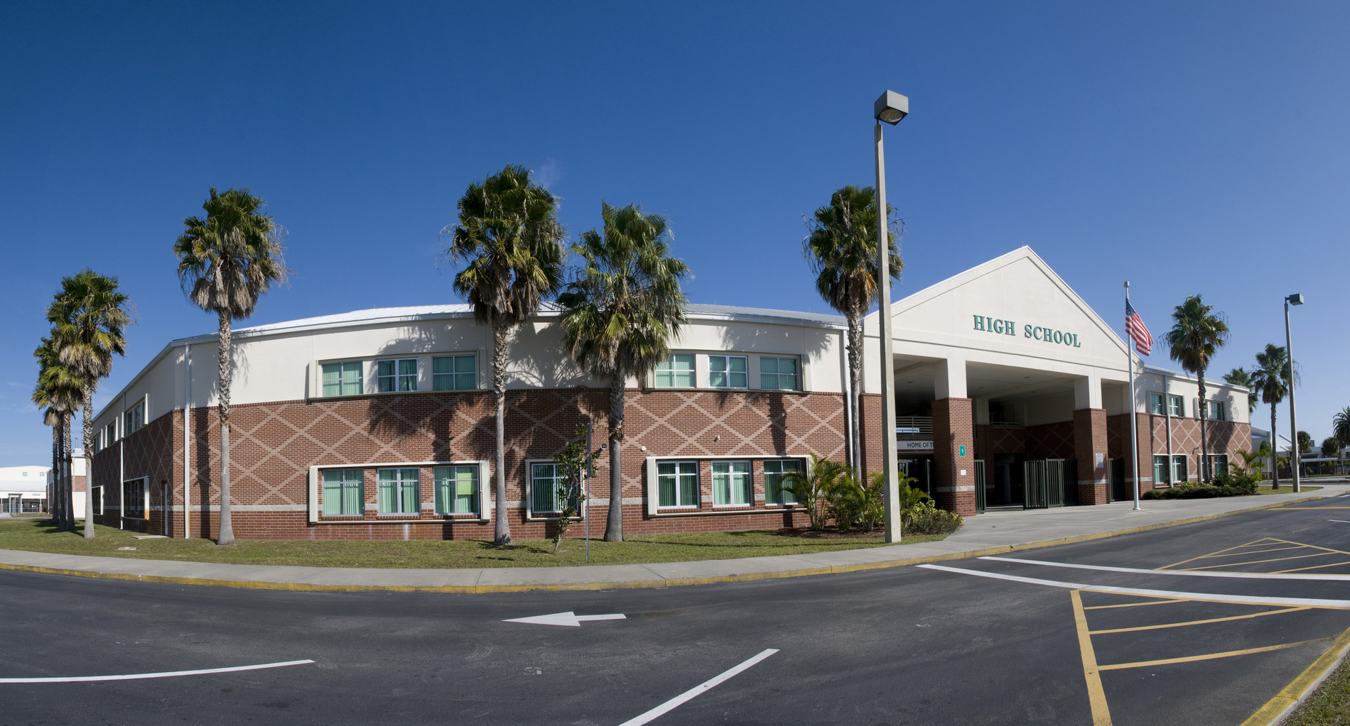 High school building